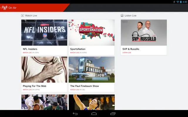 ESPN android App screenshot 11
