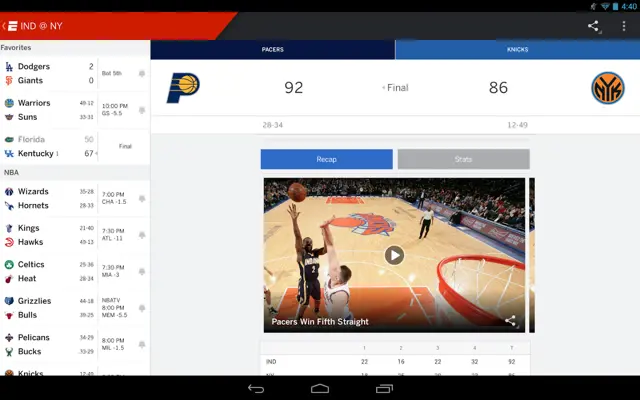 ESPN android App screenshot 13