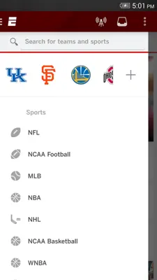 ESPN android App screenshot 2