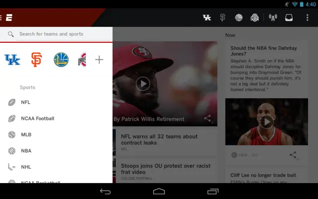 ESPN android App screenshot 7